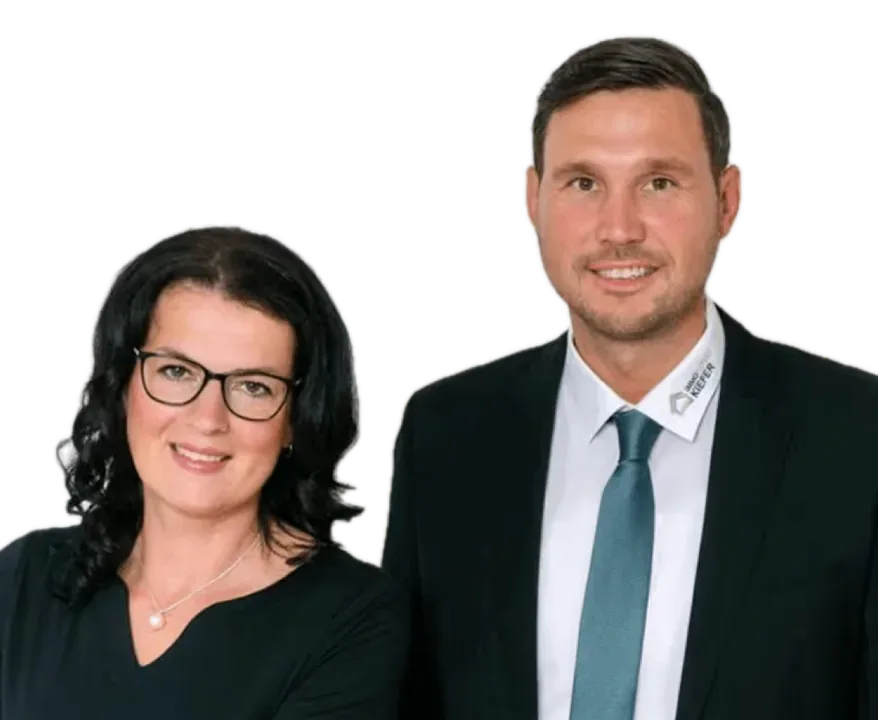 Tobias Kiefer mit Kollegin, Kiefer Immobilien